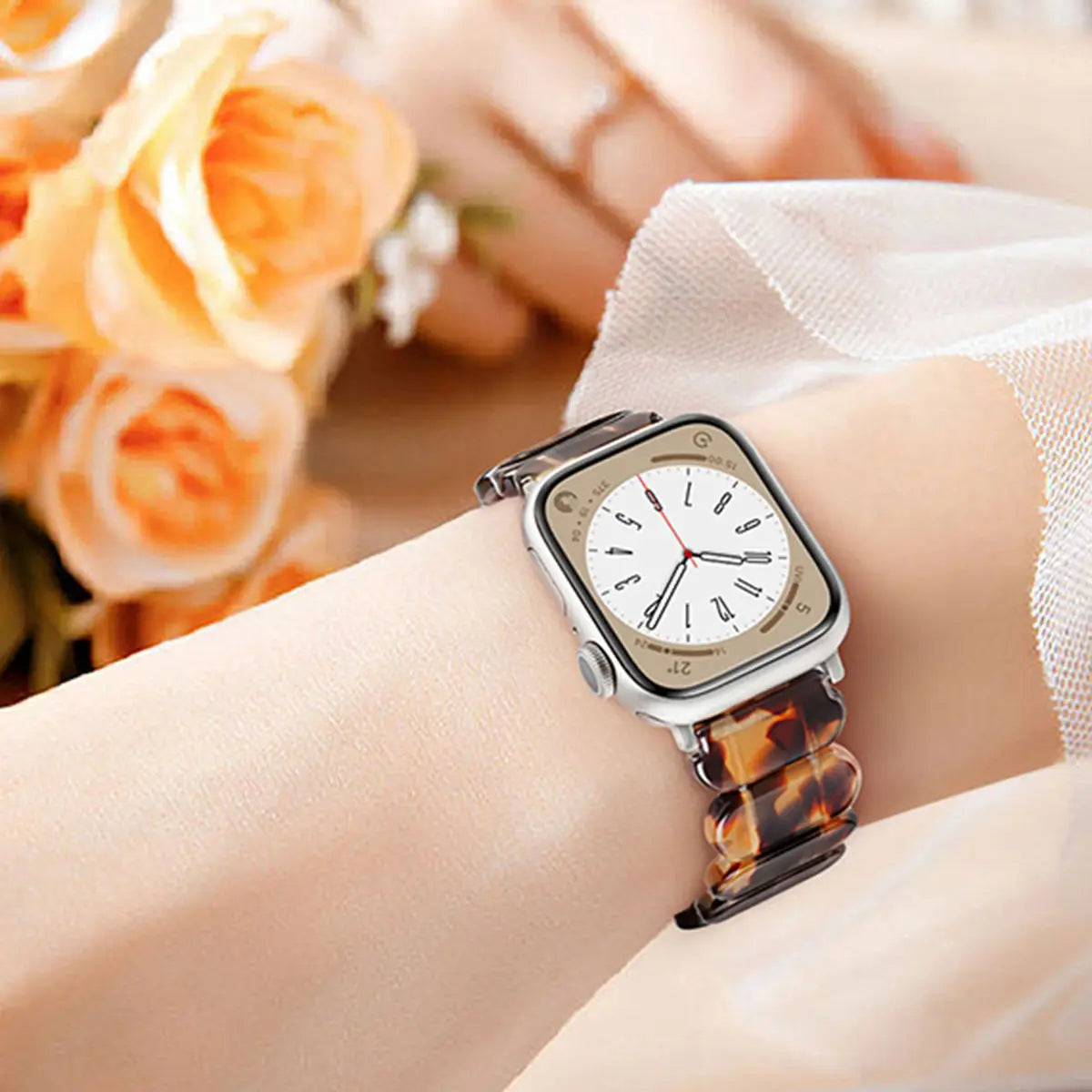Samsung Galaxy Resin Link Watch Band – Metal Connector Watch8/Watch8 Classic/Watch9