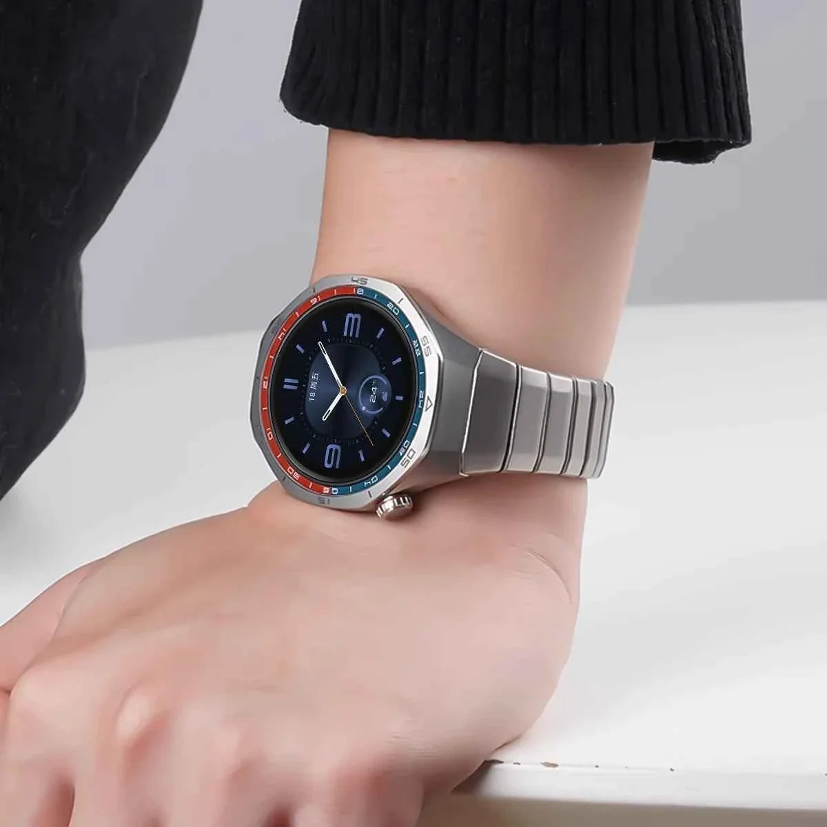 Titanium Metal Band for Huawei Watch GT6 Pro 46mm – No Gap Quick Release Bracelet