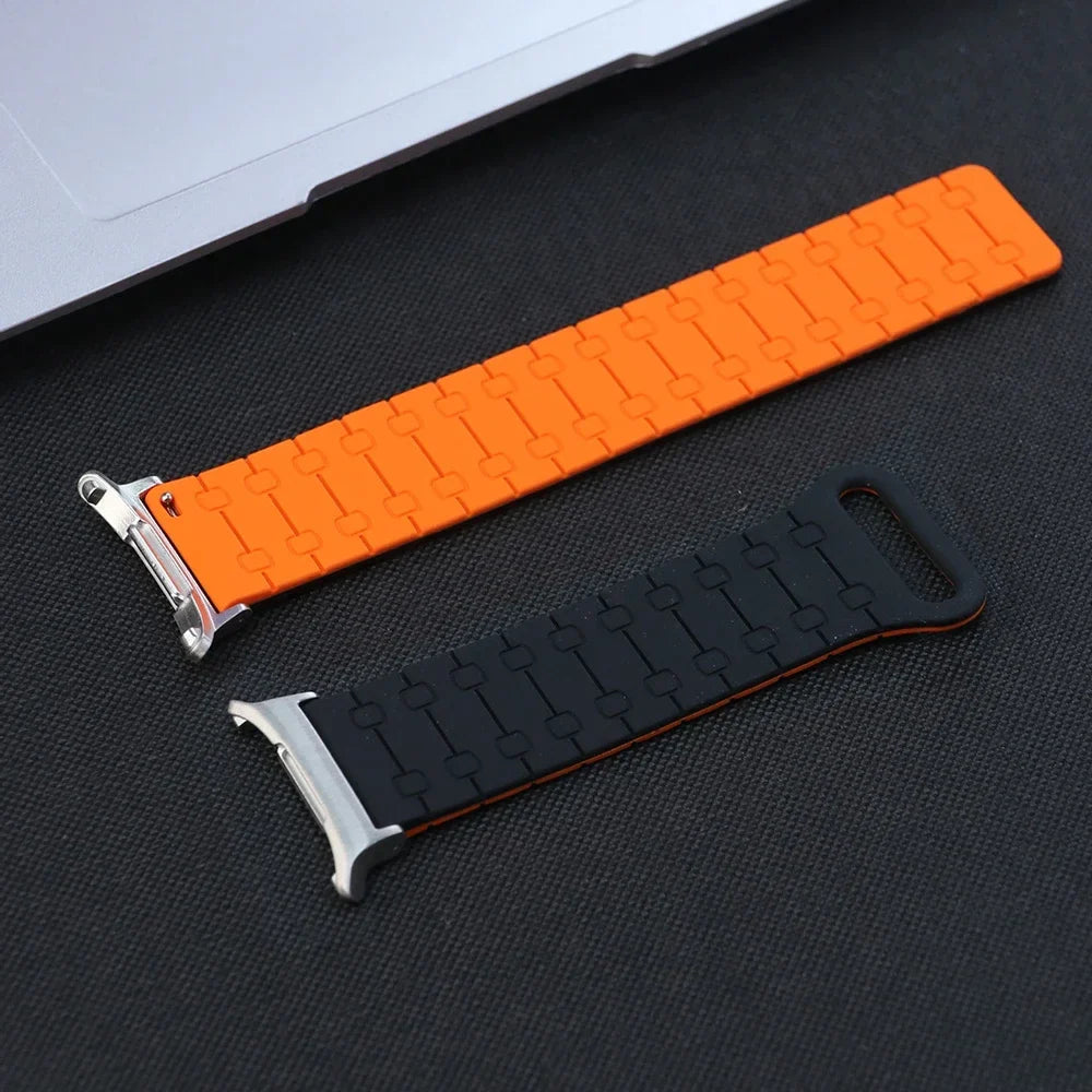 Samsung Galaxy Silicone Link Watch Band – Magnetic for Ultra/Ultra2/Watch8/Watch8 Classic/Watch9
