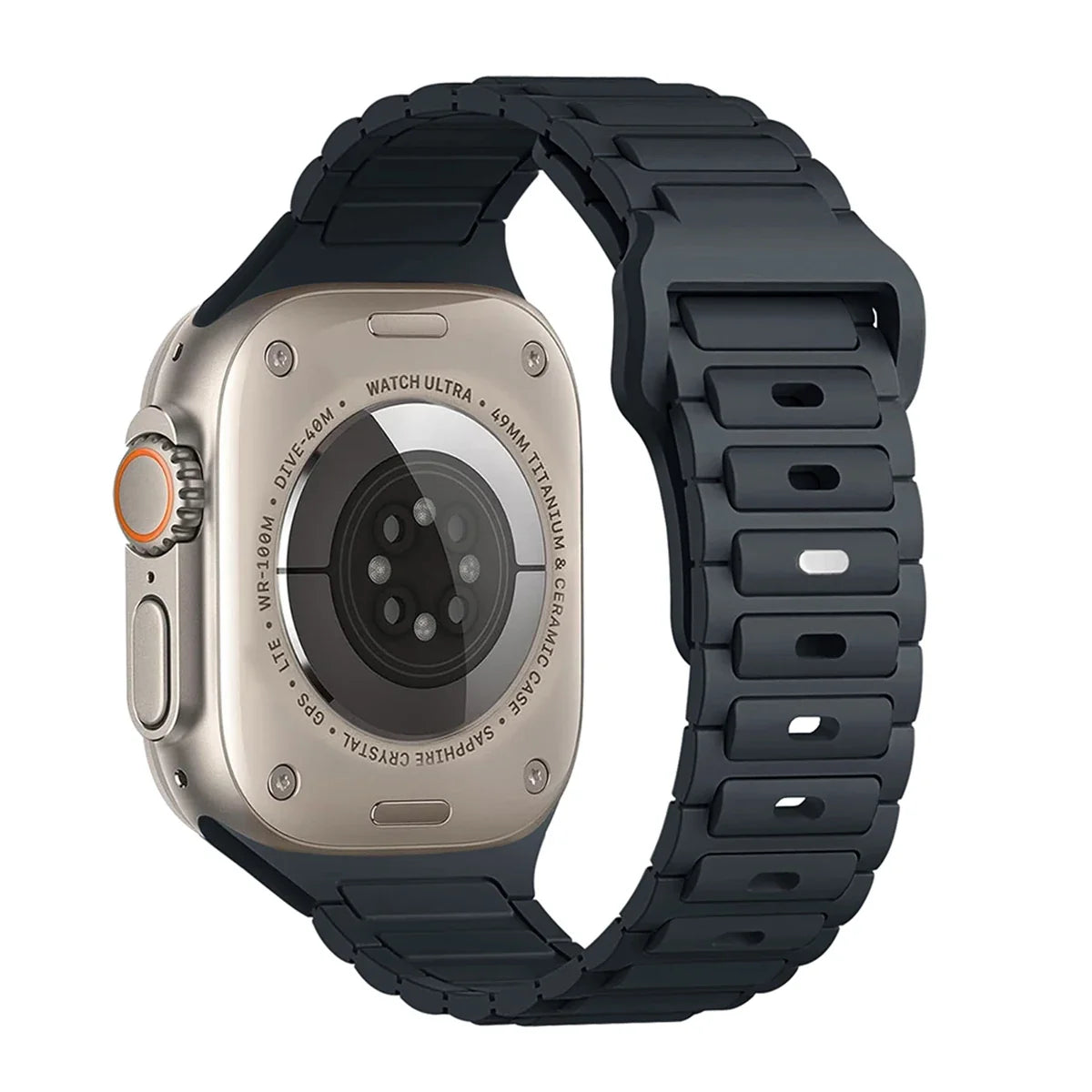 Silicone Strap for Apple Watch Ultra 3/2/1 49mm – Series 11/10/9/8/7/6/SE/5/4 46/45/44/42/41/40mm