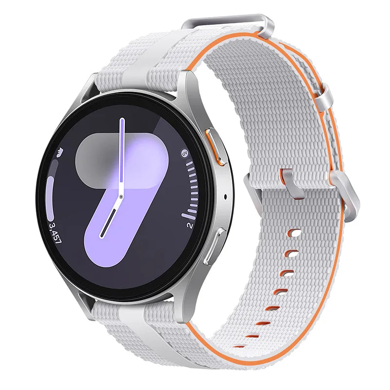 Line Silicone Sport Band for Samsung Galaxy Watch 7 6 5 4 & Huawei Watch GT6 GT5 GT4 | 18mm 20mm 22mm Universal Strap