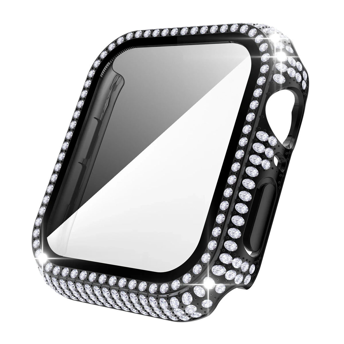 Rhinestone Apple Watch Case with Screen Protector, Series 1-11 & SE