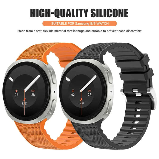 Silicone Sport Band for Samsung Galaxy Watch 9 & 8 40mm 44mm & Classic 46mm | Functional Replacement Strap