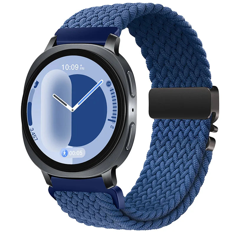 Samsung Galaxy Watch Elastic Woven Nylon Band | Watch 9 & 8 40mm 44mm / Watch 8 Classic 46mm / Galaxy Ultra 47mm (2025) Sport Strap