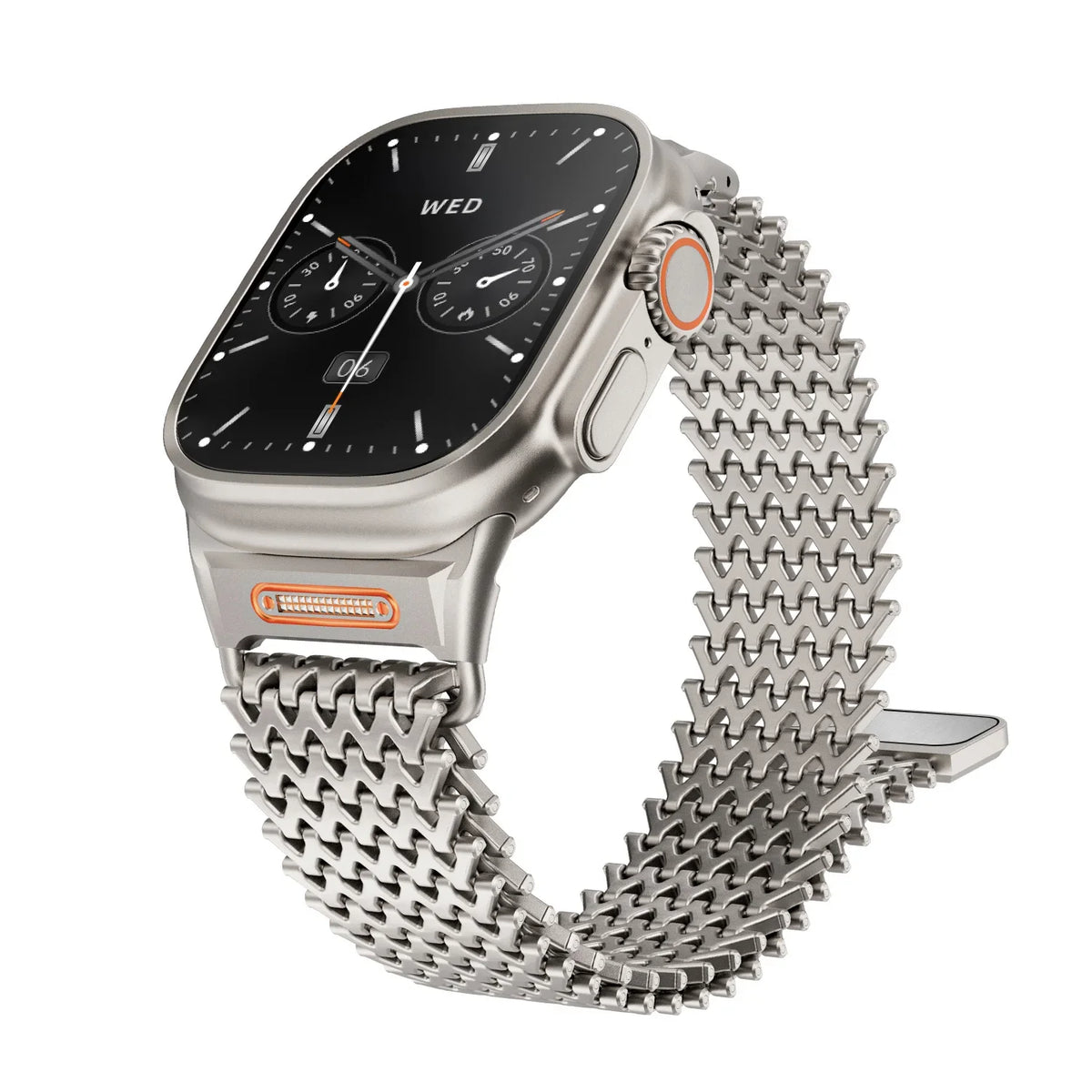 Magnetic Stainless Steel Apple Watch Band – Series 11/10/9/8/7/6/SE & Ultra 1/2/3
