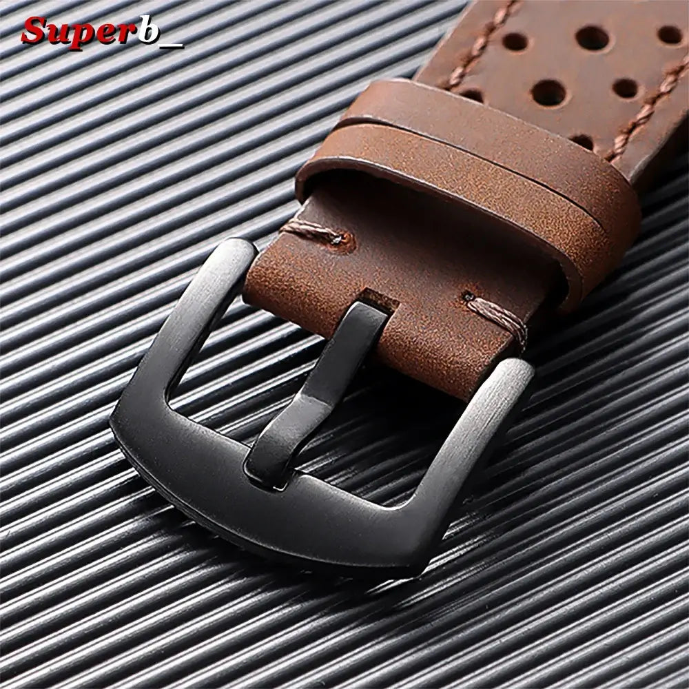 Amazfit Balance, GTR, GTS & Bip Stitched Perforated Leather Band