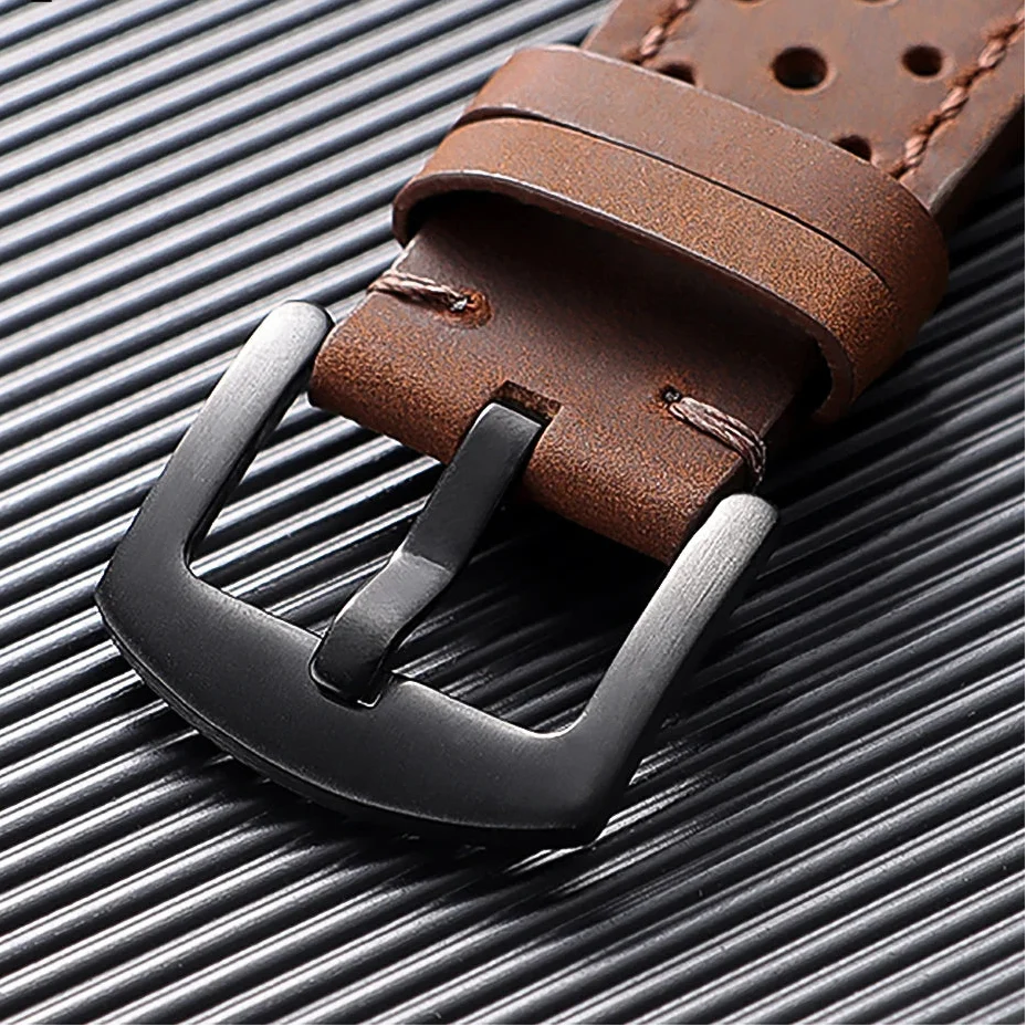 Motorola Moto Watch Perforated Leather Band with Stitched Edges
