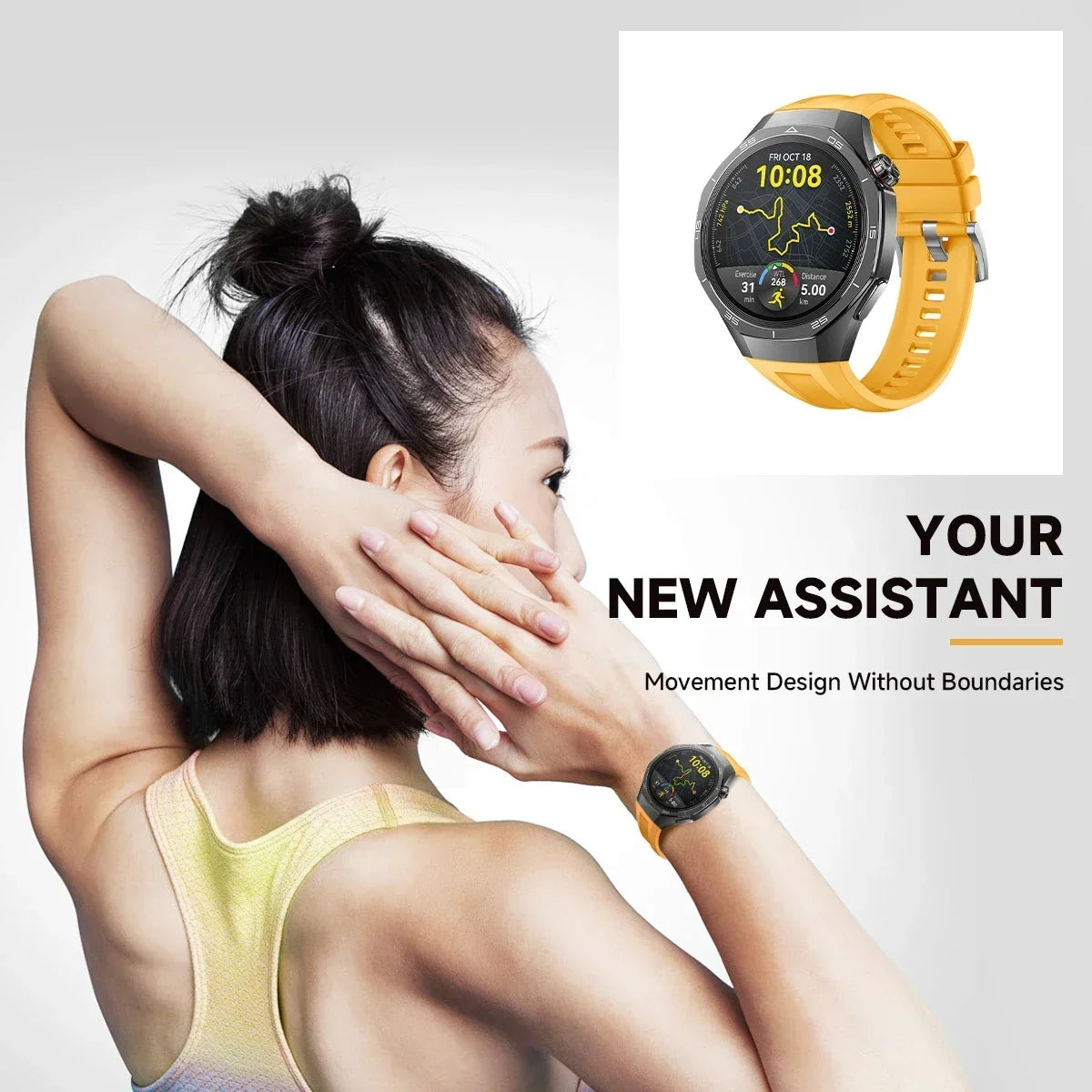 22MM Silicone Sport Band for Huawei Watch GT5 / GT5 Pro / GT4 / GT3 / GT2 46mm & Redmi Watch 5 / 3