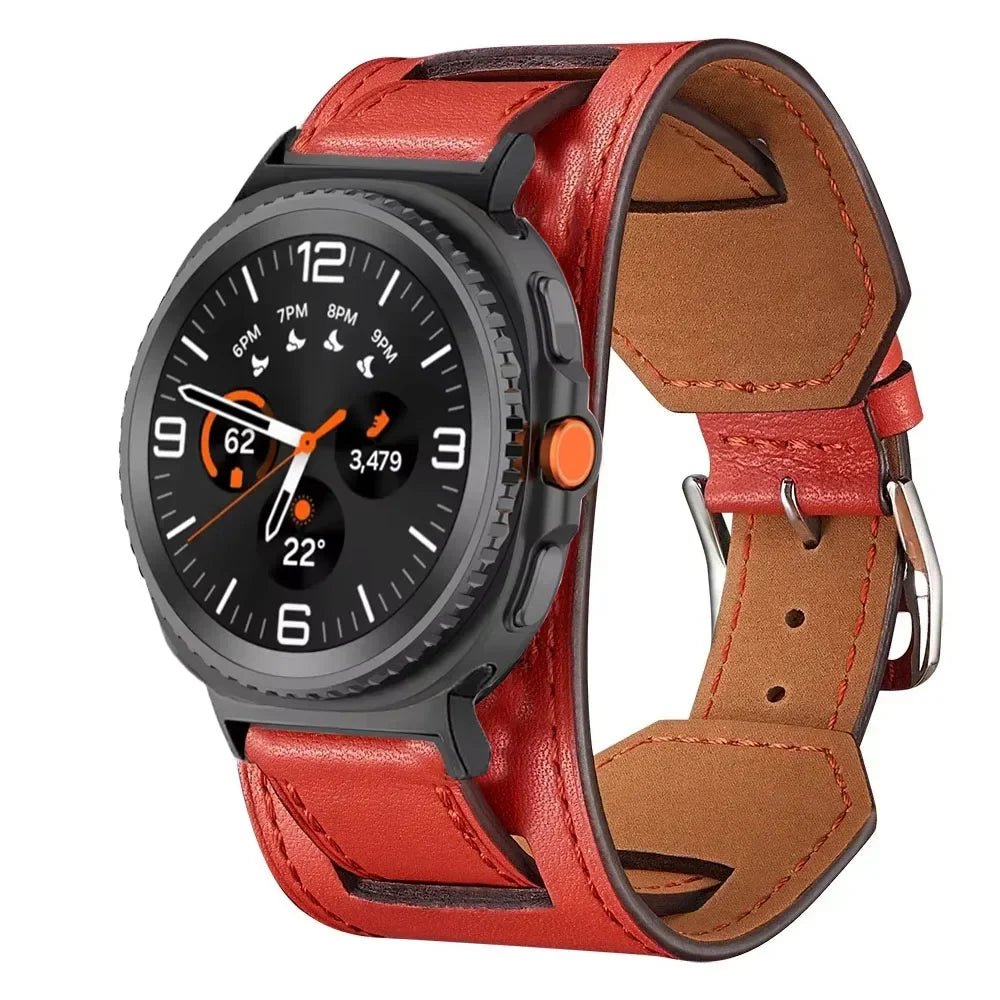 Samsung Galaxy Leather Watch Band - Watch8/Watch8 Classic/Watch9/Ultra/Ultra2