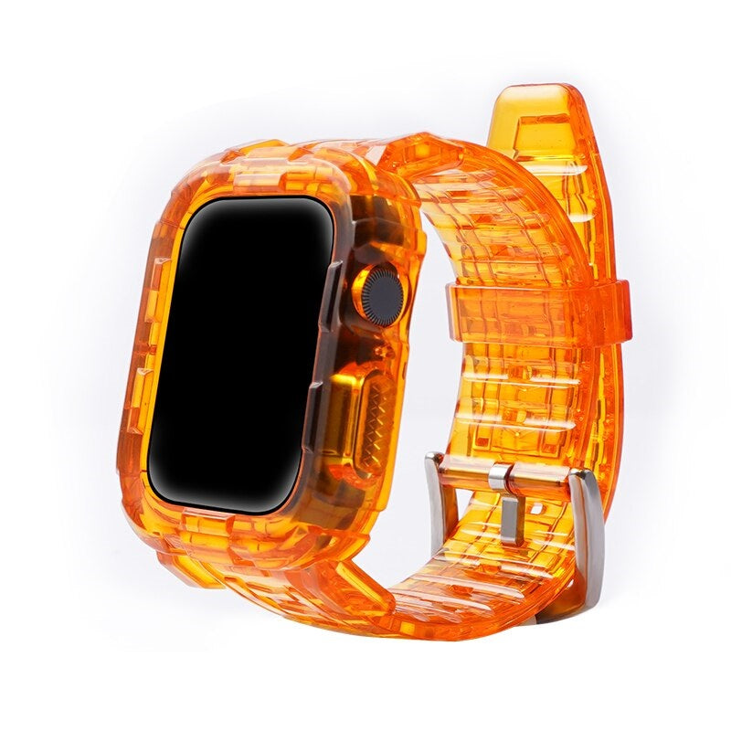 Apple Watch Silicon Band+Case - Stylish Protection for Your Device