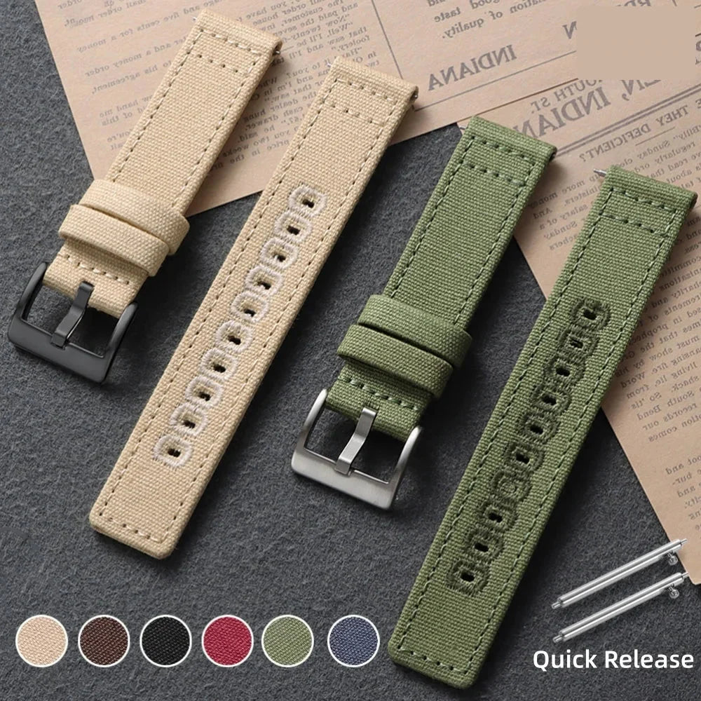 OnePlus Watch Stitched Canvas Nylon Band