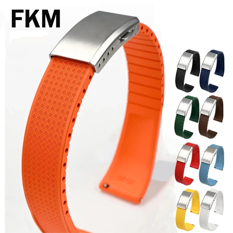 COROS PACE & APEX FKM Rubber Band with Folding Clasp