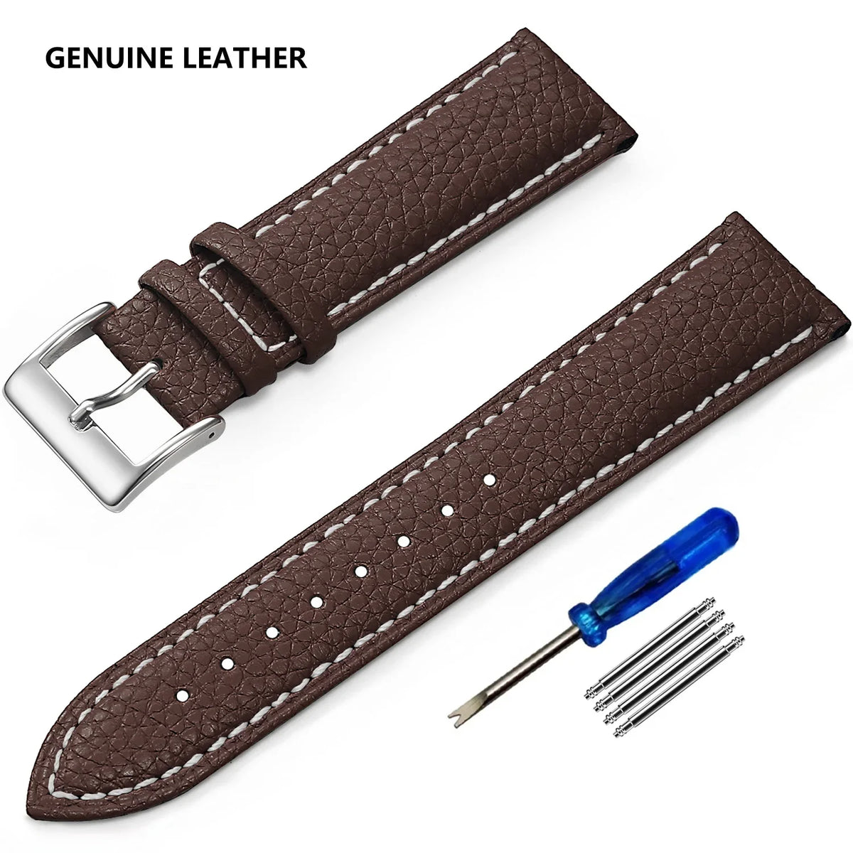 Suunto Race, Vertical & 9 Peak Grained Leather Band, Spring Bars & Tool