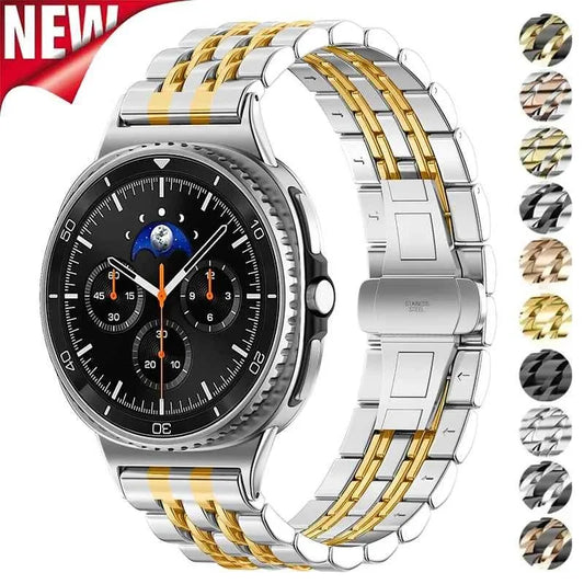 Stainless Steel Band for Samsung Galaxy Watch 8 40mm 44mm, 8 Classic 46mm & Ultra 47mm
