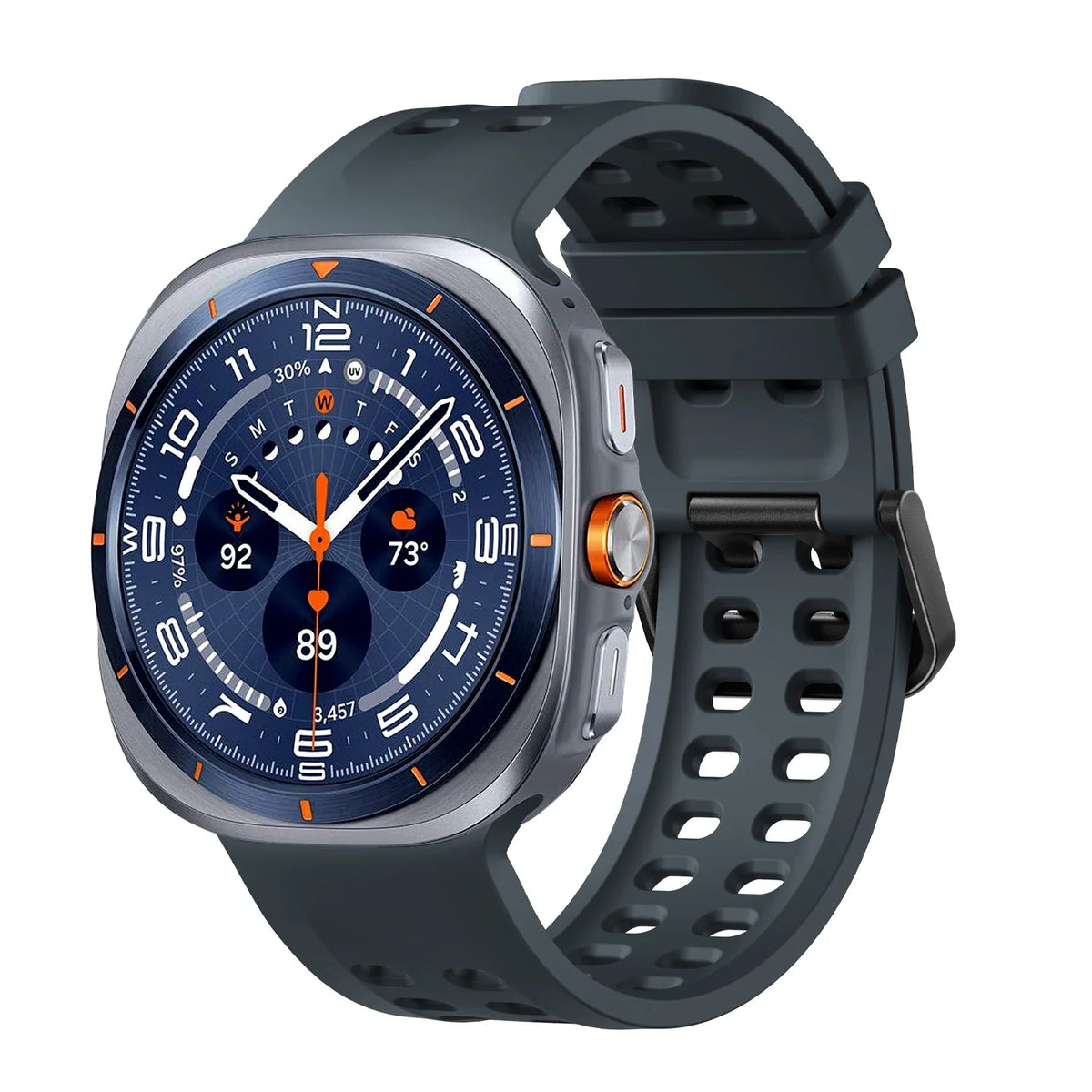 Silicone Sport Band for Samsung Galaxy Watch Ultra 2 & Ultra 2025 47mm | Replacement Strap