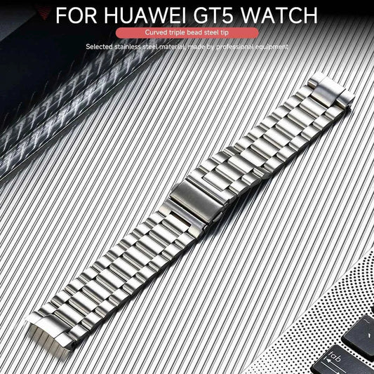 NoGap Curved Stainless Steel Band for Huawei Watch GT5 46mm