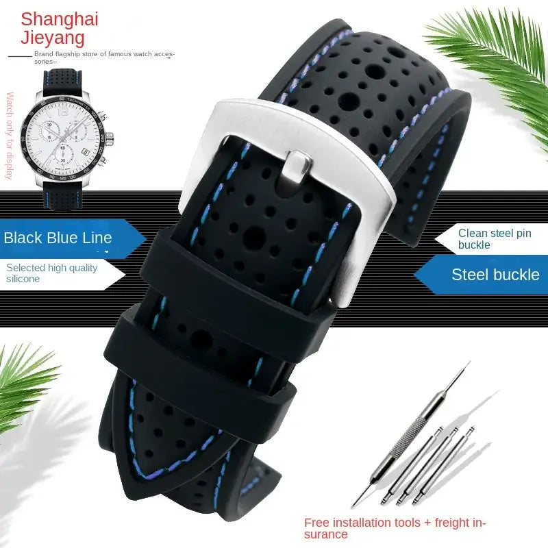 Amazfit Balance, GTR, GTS & Bip Stitched Perforated Silicone Band