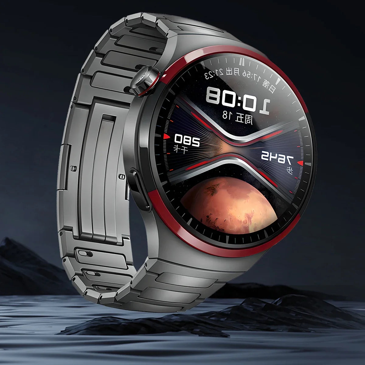 Titanium Alloy Band for Huawei Watch 4 Pro – No-Gap Luxury Metal Bracelet