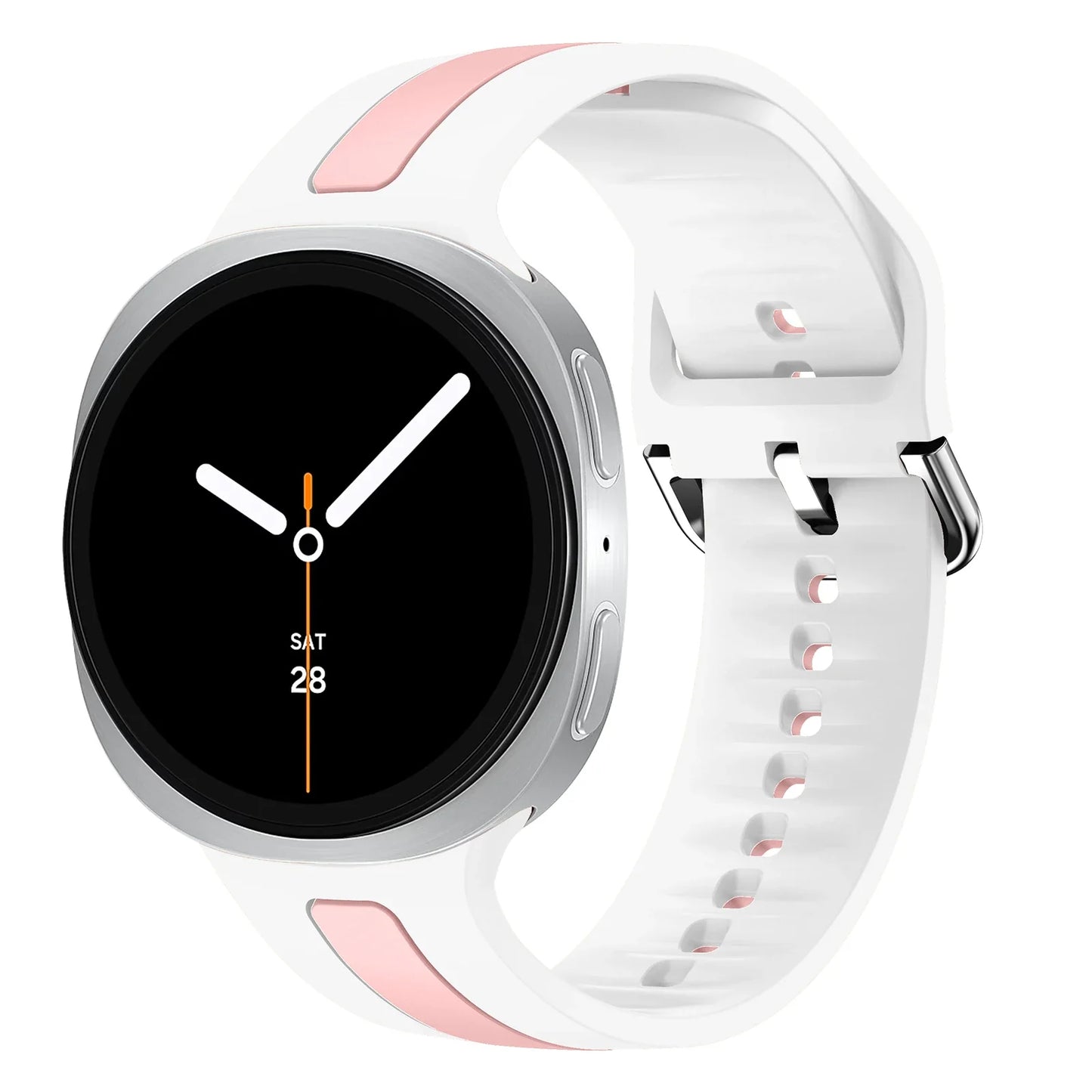 Samsung Galaxy Silicone Two-Tone Sport Watch Band - Watch8/Watch8 Classic/Watch9