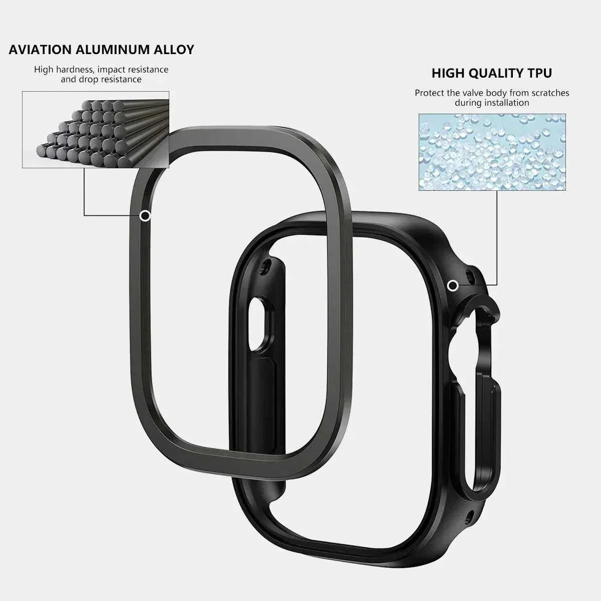 Apple Watch Alloy Case – 38/40/41mm, 42/44/45mm & Ultra 1/2/3 49mm