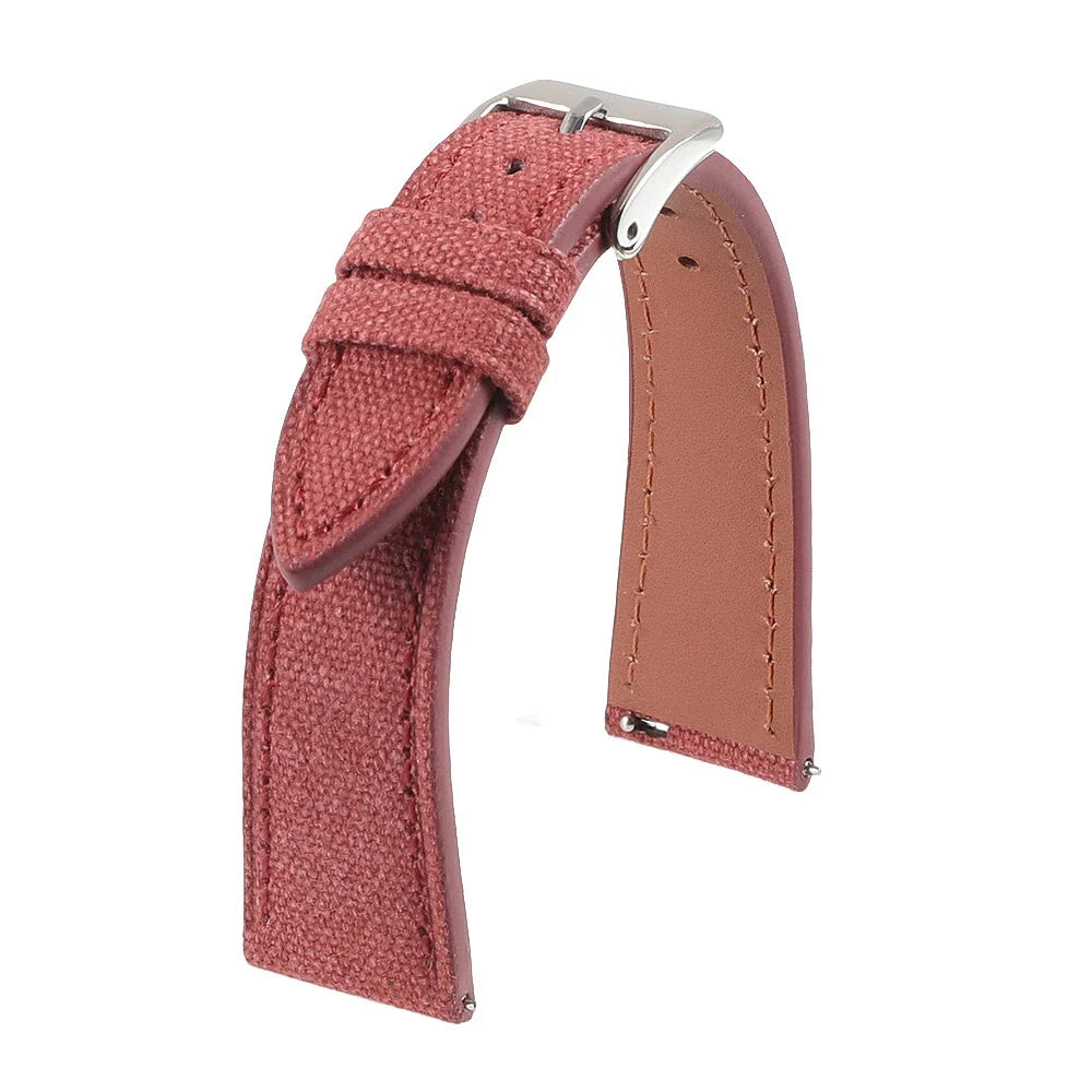 Motorola Moto Watch Slim Canvas Band with Leather Lining