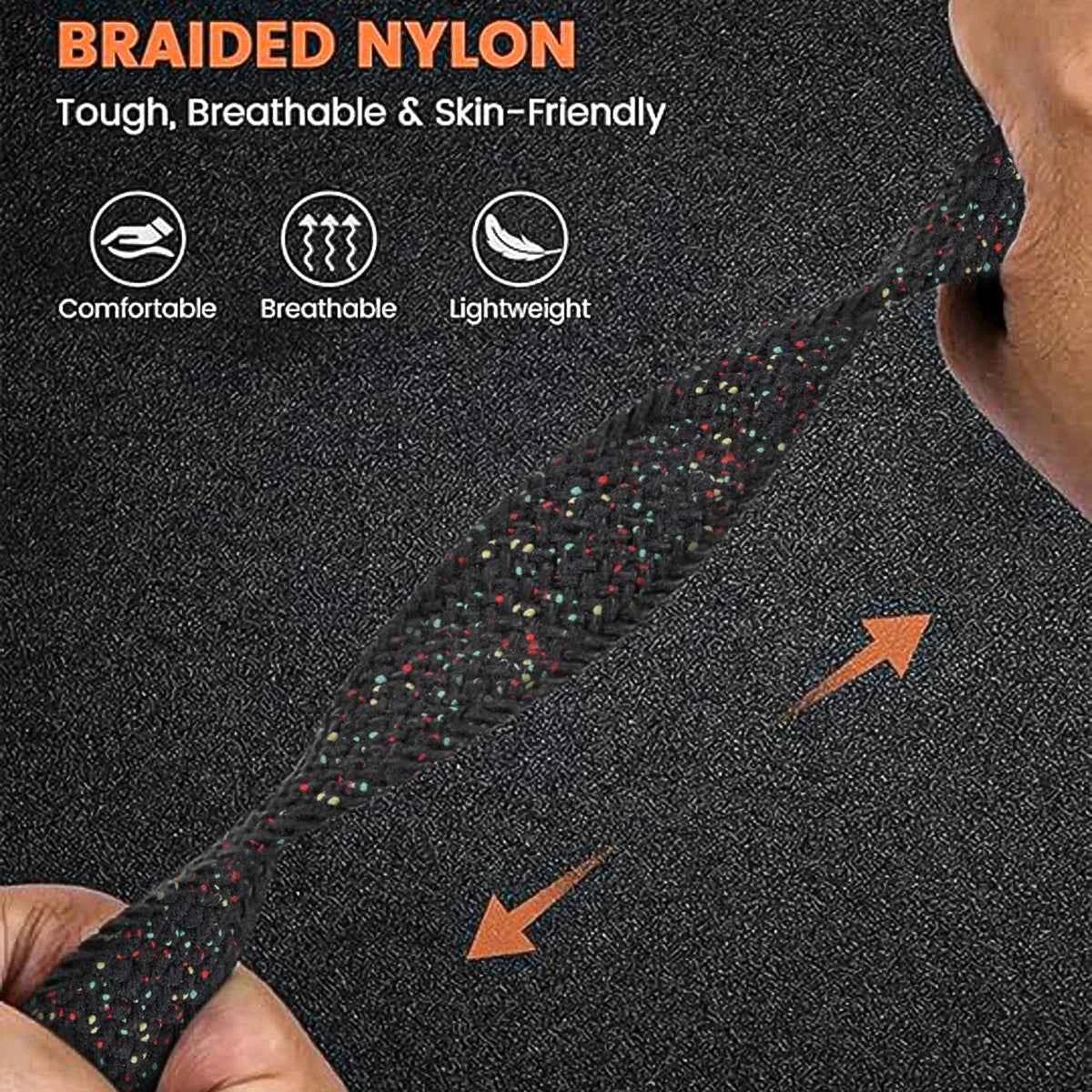 Nylon Woven Loop Band for Samsung Galaxy Watch 9 & 8 40mm 44mm & Classic 46mm | Parachute Buckle Sport Strap
