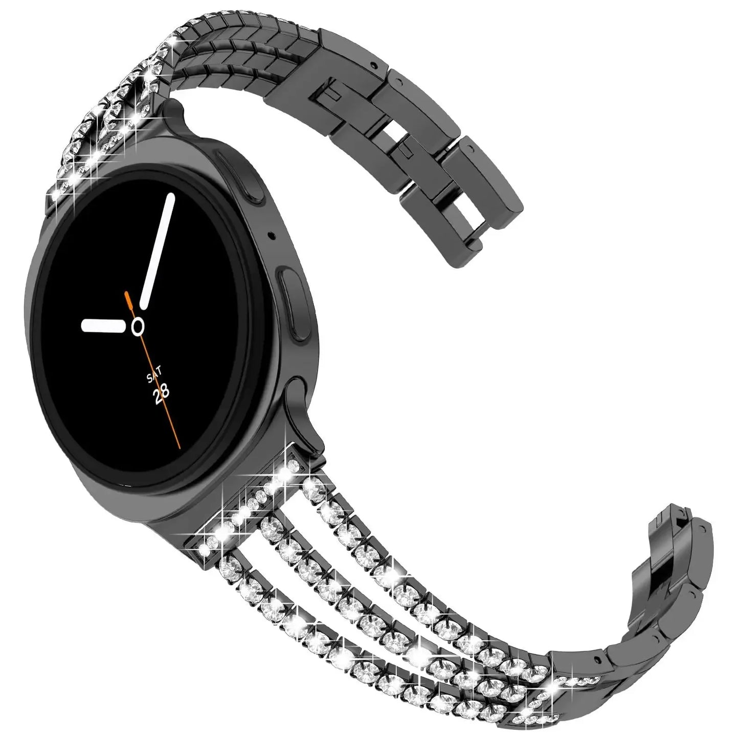 Samsung Galaxy Stainless Steel Diamond Watch Band - Watch8/Watch8 Classic/Watch9