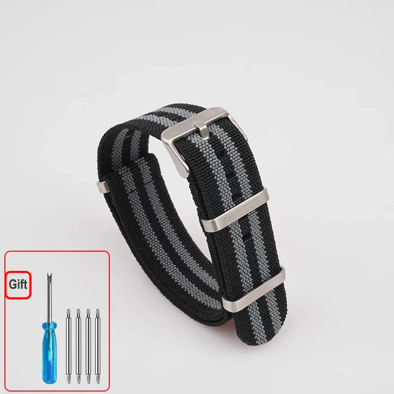 COROS Elastic Nylon Watch Band - Washable Waterproof Strap For Outdoors