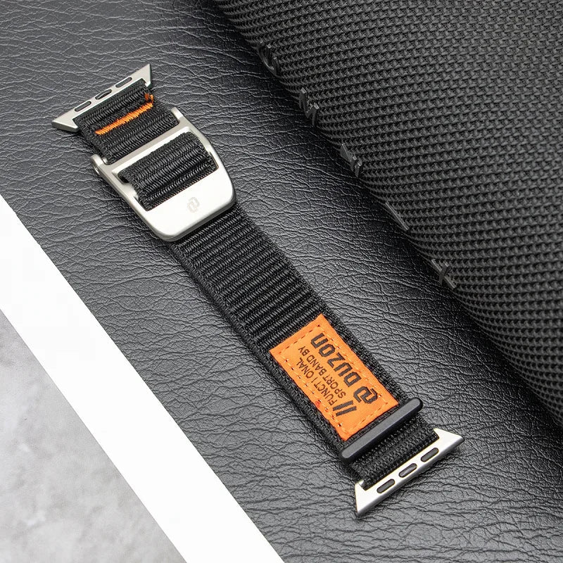 Nylon Sport Watch Band for Apple Watch Ultra 1/2/3 49mm / Series 11 10 9 8 7 6 SE 5 4 – 42/44/45mm