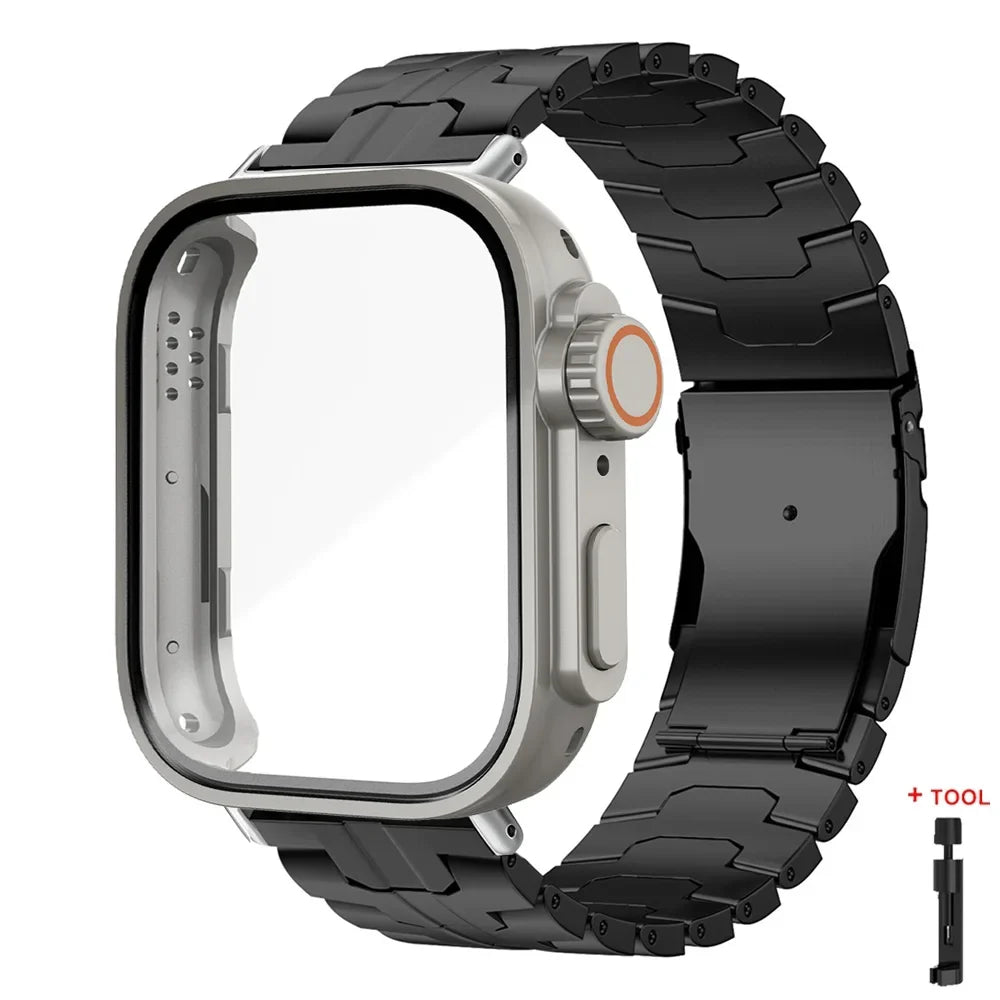 Stainless Steel Band + PC Case for Huawei Watch Fit 4 Pro / Fit 4 / Fit 3