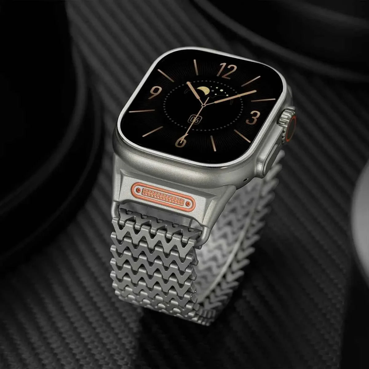 Magnetic Stainless Steel Apple Watch Band – Series 11/10/9/8/7/6/SE & Ultra 1/2/3