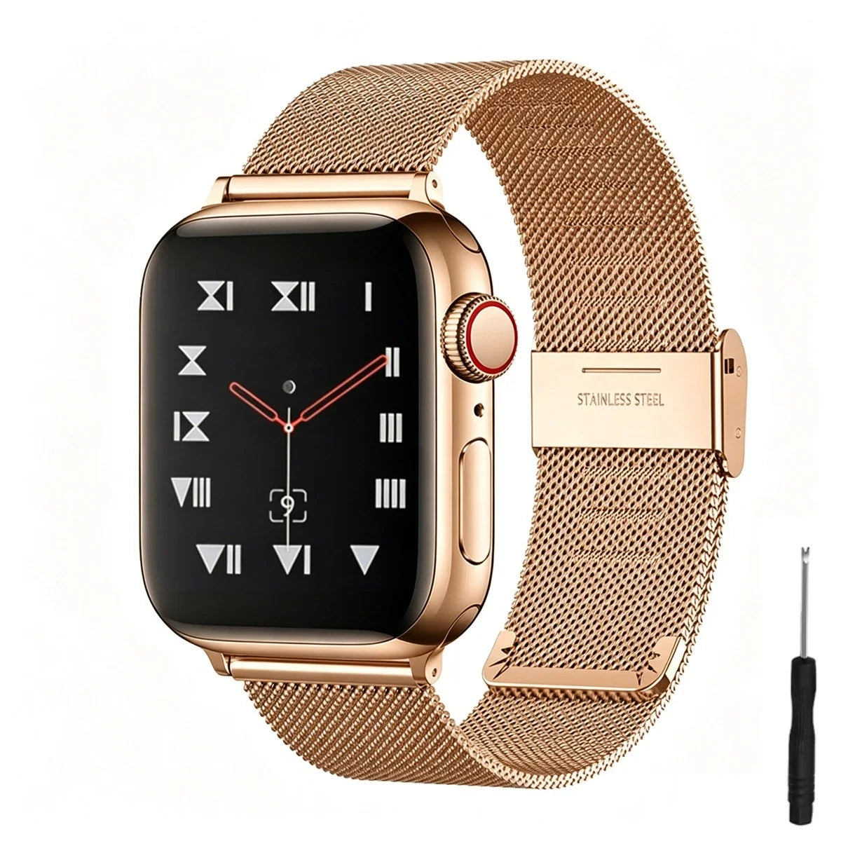 Metal Mesh Apple Watch Band – Milanese Stainless Steel | Series 11/10/9/8/7/6/SE & Ultra 1/2/3