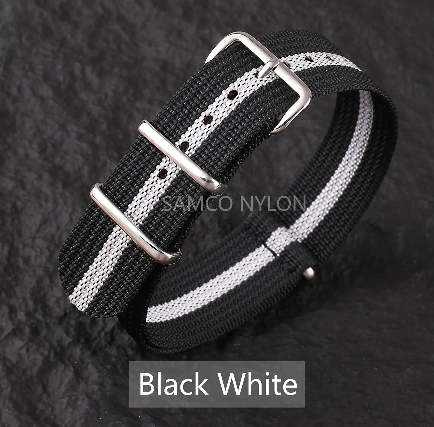 COROS Nylon Ribbed Watch Band For Smartwatch - Military Washable Strap
