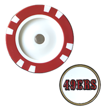 Load image into Gallery viewer, Officially Licensed San Francisco 49ers Poker Chip Ball Marker
