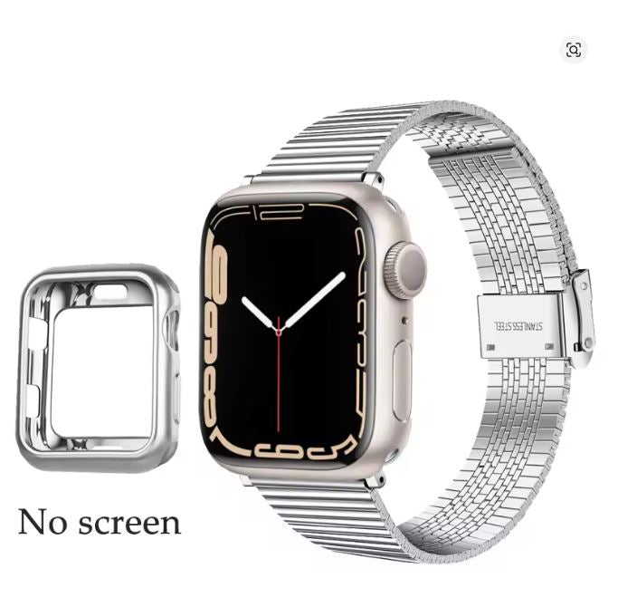 Stylish Stainless Steel Apple Watch Band - Elevate Your Look with Durability and Comfort