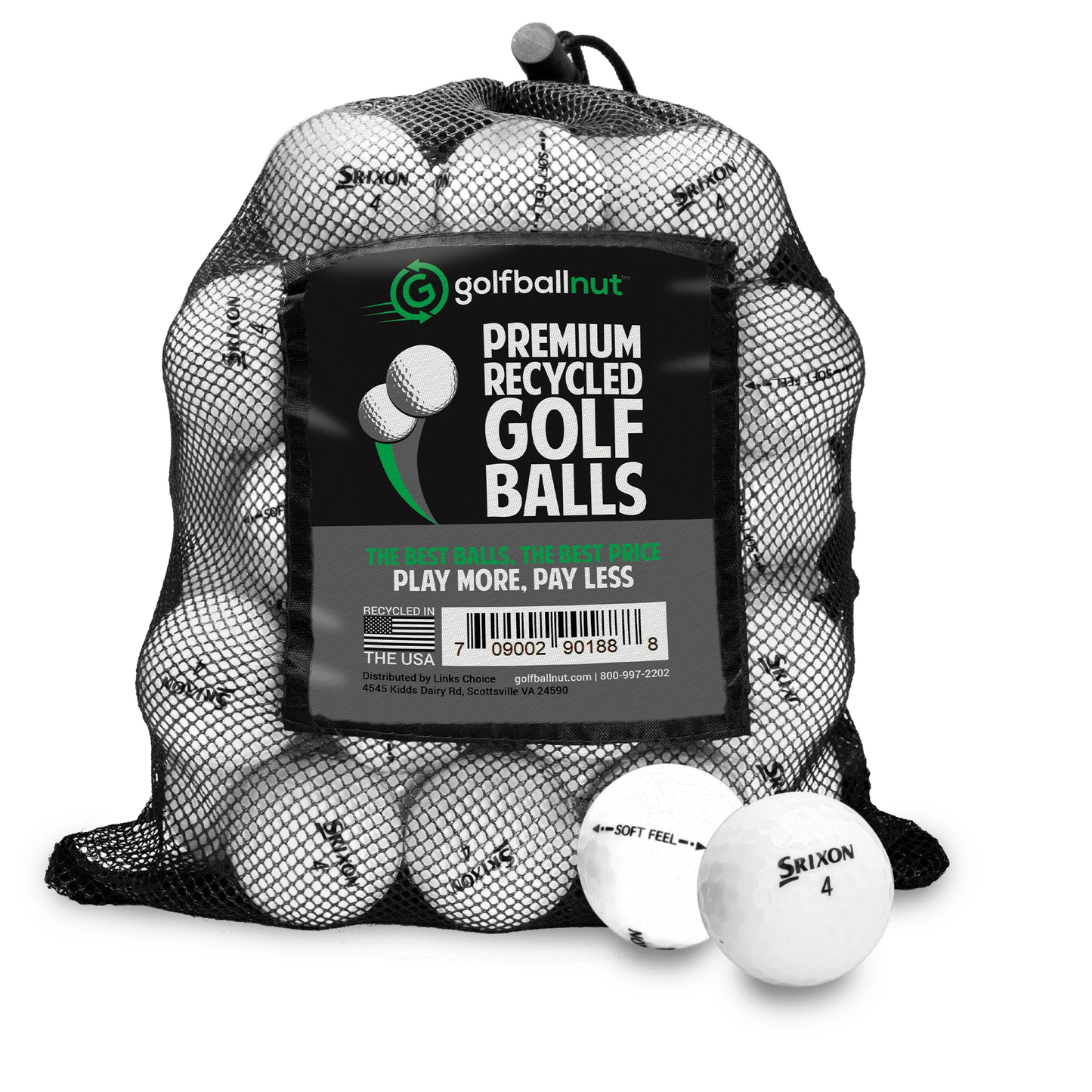Used Srixon Mix Golf Balls - Mesh Bag