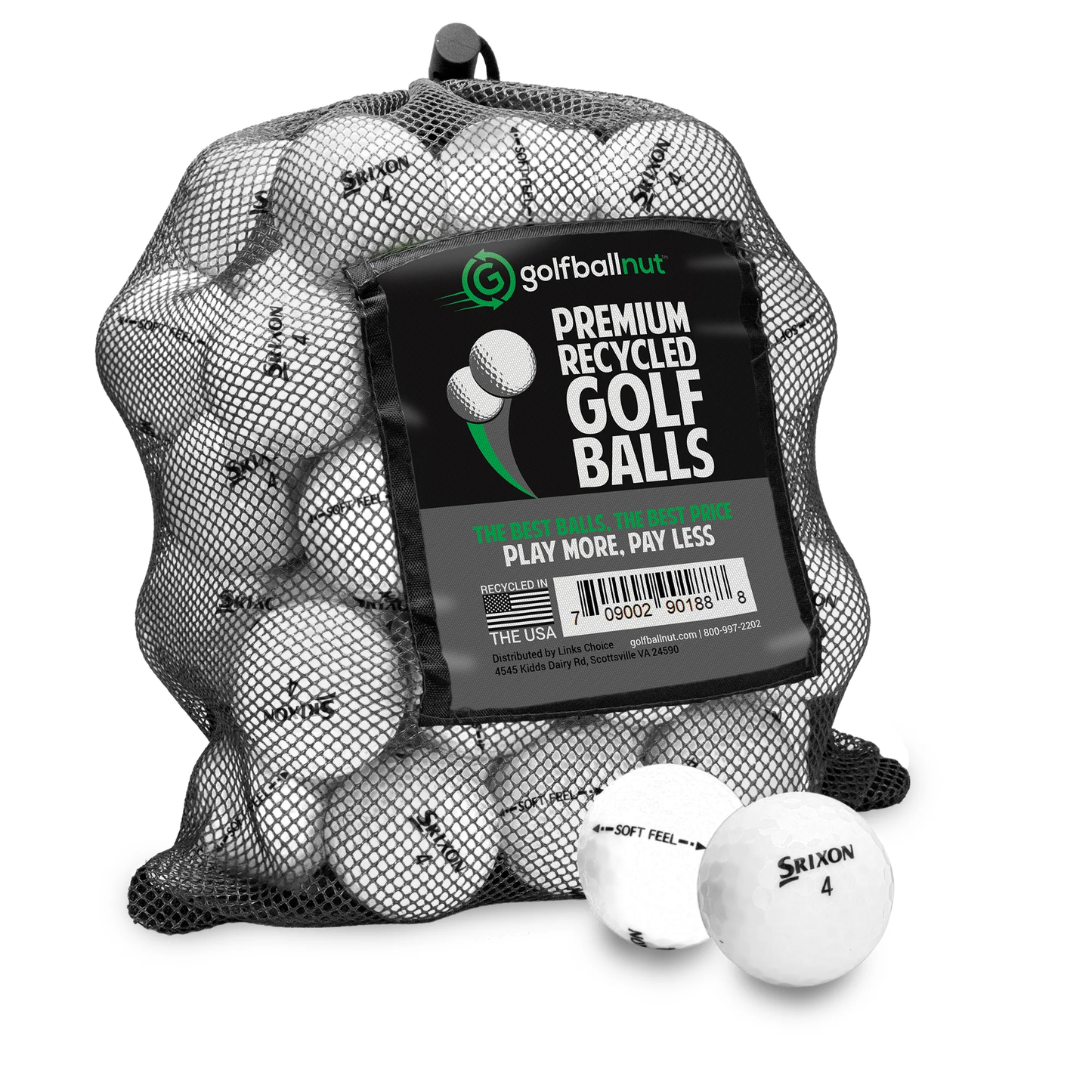 Used Srixon Mix Golf Balls - Mesh Bag