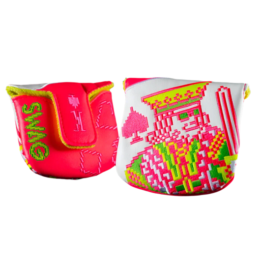 Swag Golf - 8-Bit King Pink/Green Mallet Putter Headcover