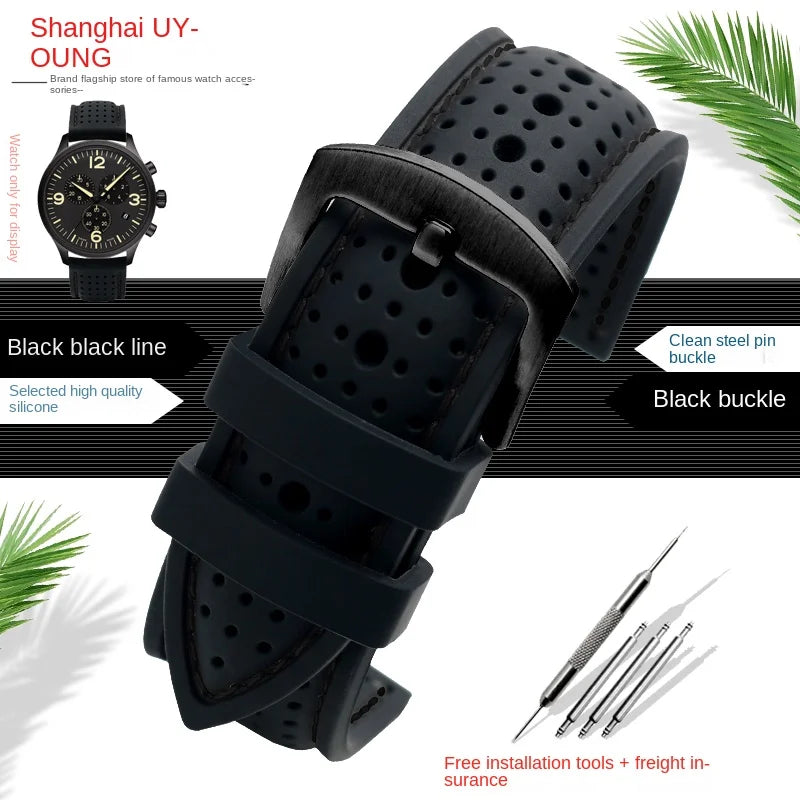 Polar Vantage, Grit X & Ignite Stitched Perforated Silicone Band