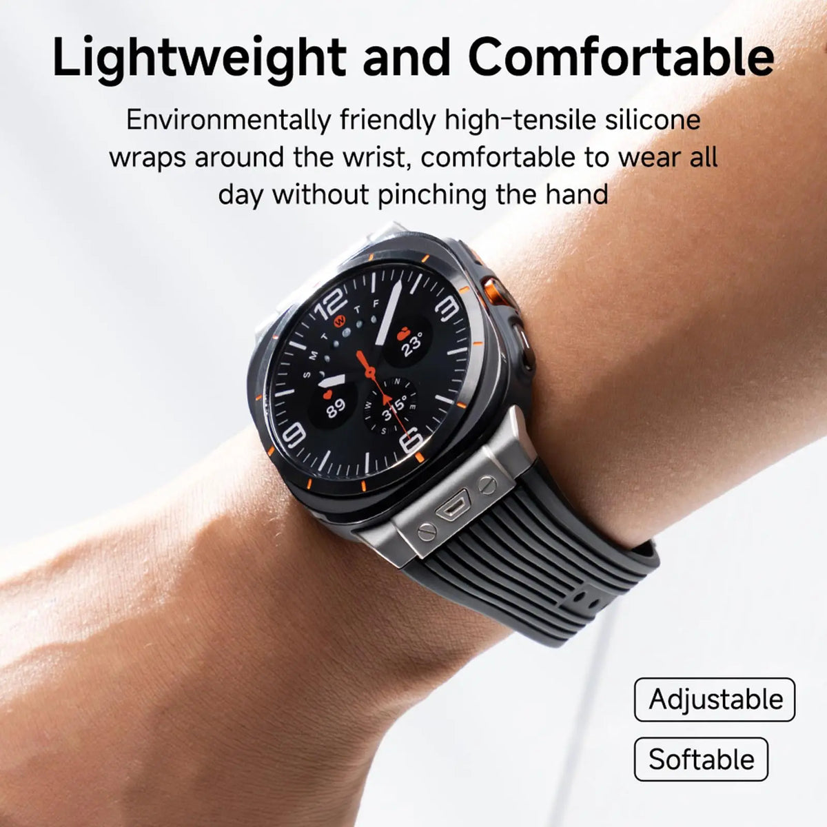 Sport Silicone Band for Samsung Galaxy Watch Ultra 47mm