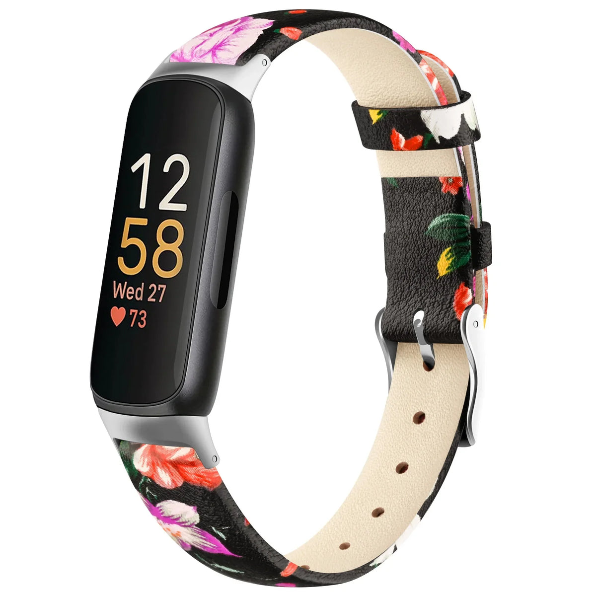 Fitbit Inspire 3, Inspire 2 & Ace 3 Leather Band, Floral & Solid