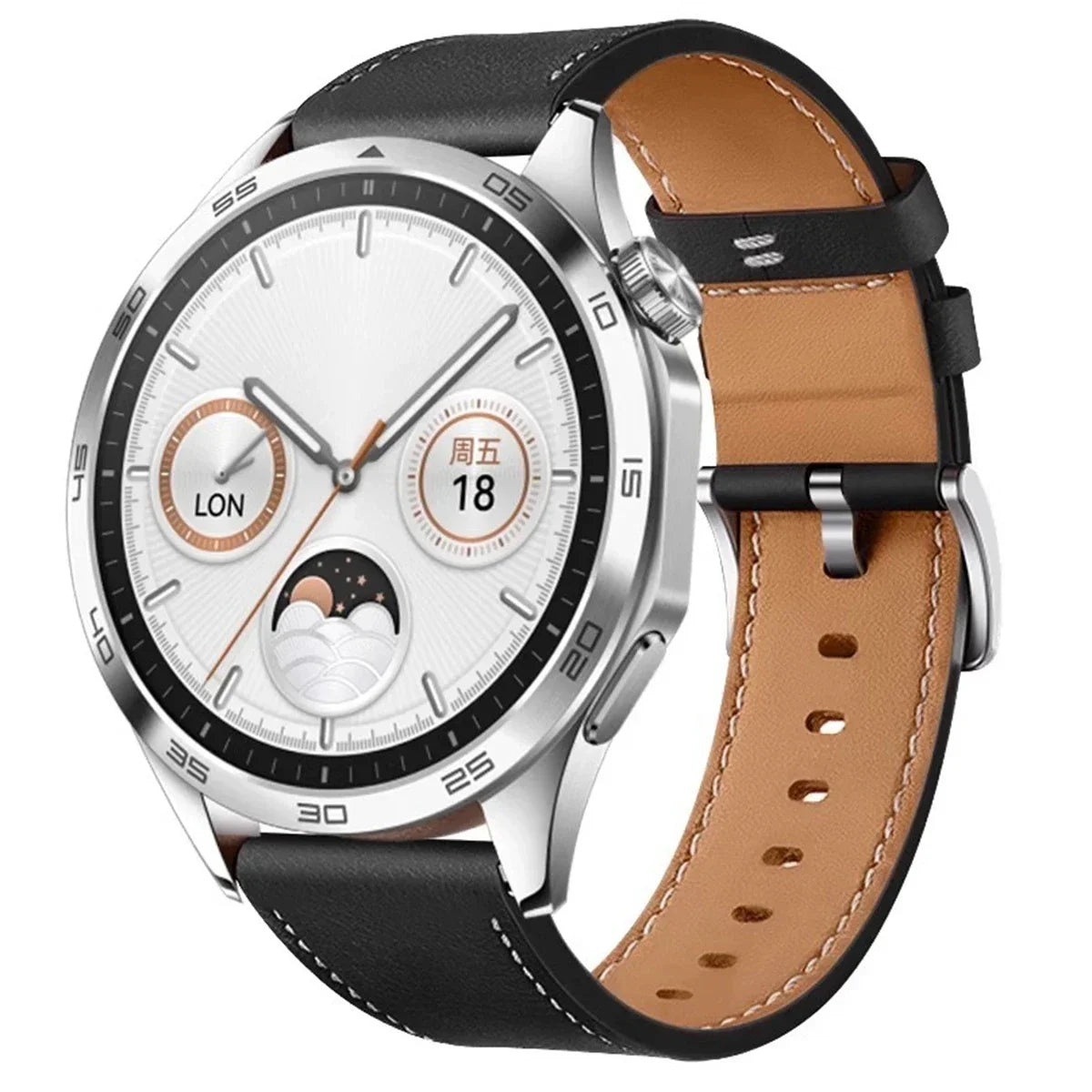 Leather Watch Strap for Huawei Watch GT3 / GT4 / 4 Pro – 20mm & 22mm