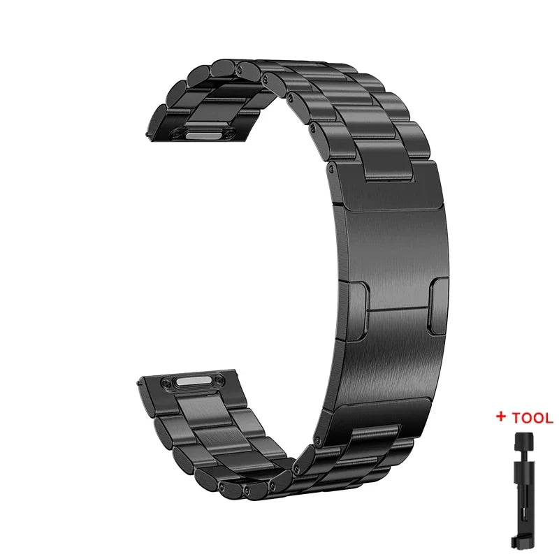 22MM Stainless Steel Band for Huawei Watch GT6 Pro / GT5 / GT4 & CMF Watch Pro / Xiaomi Watch S4