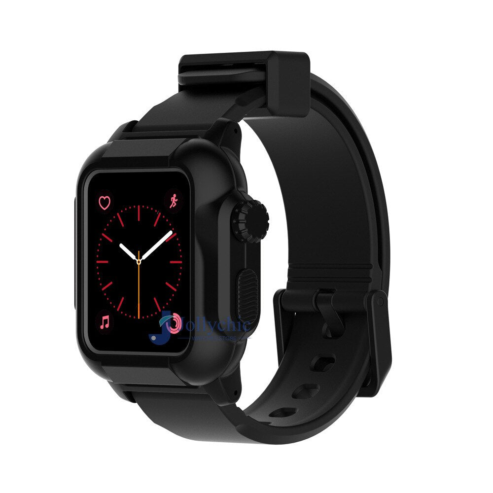 Silicone Band+Case For Apple Watch Strap - Stylish Protection