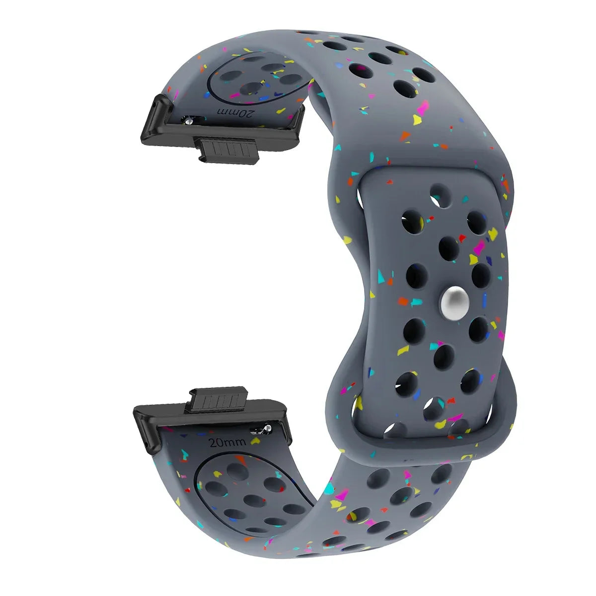 Sport Silicone Watch Band for Huawei Watch Fit 3 / Fit 2 / Fit 1 – Stamp Pattern