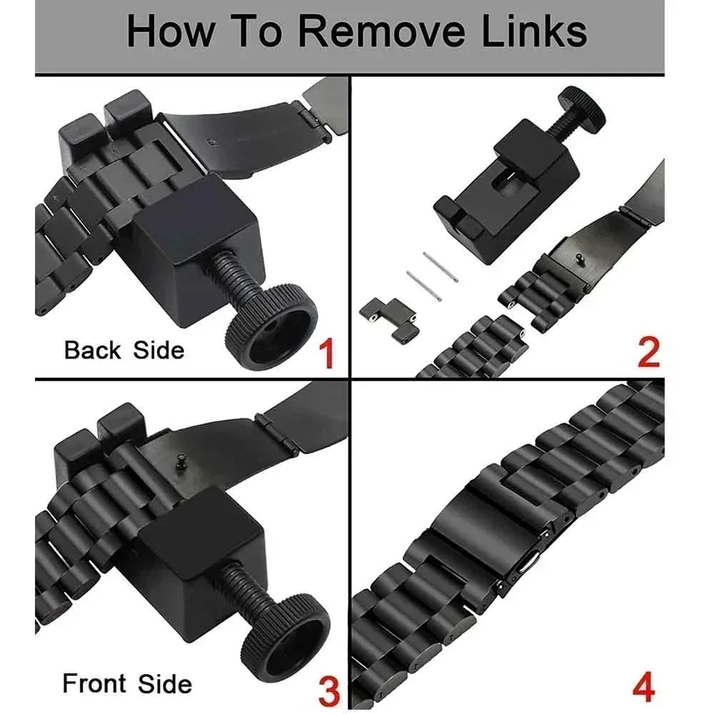 Samsung Galaxy Stainless Steel Link Watch Band - Watch8/Watch8 Classic/Watch9/Ultra/Ultra2
