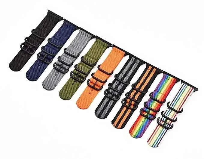 Woven Nylon Apple Watch Band – Sport Braided Strap | Series 10/9/8/7/6/SE & Ultra 1/2/3