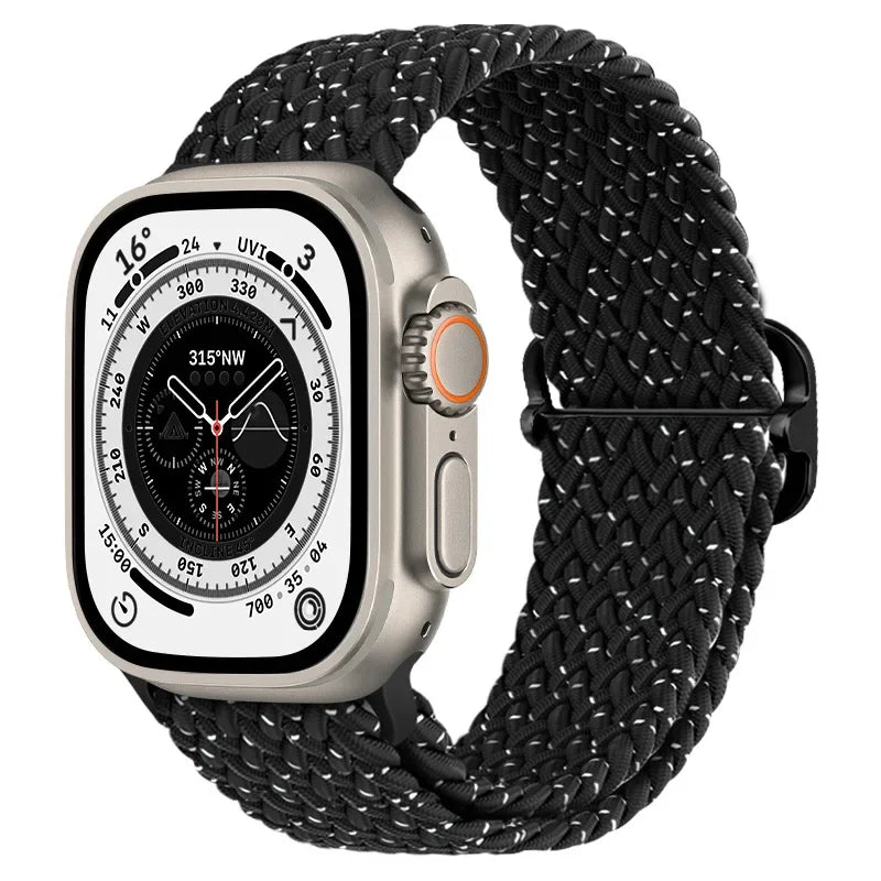 Braided Nylon Solo Loop for Apple Watch Series 1-12, SE & Ultra 1/2/3/4