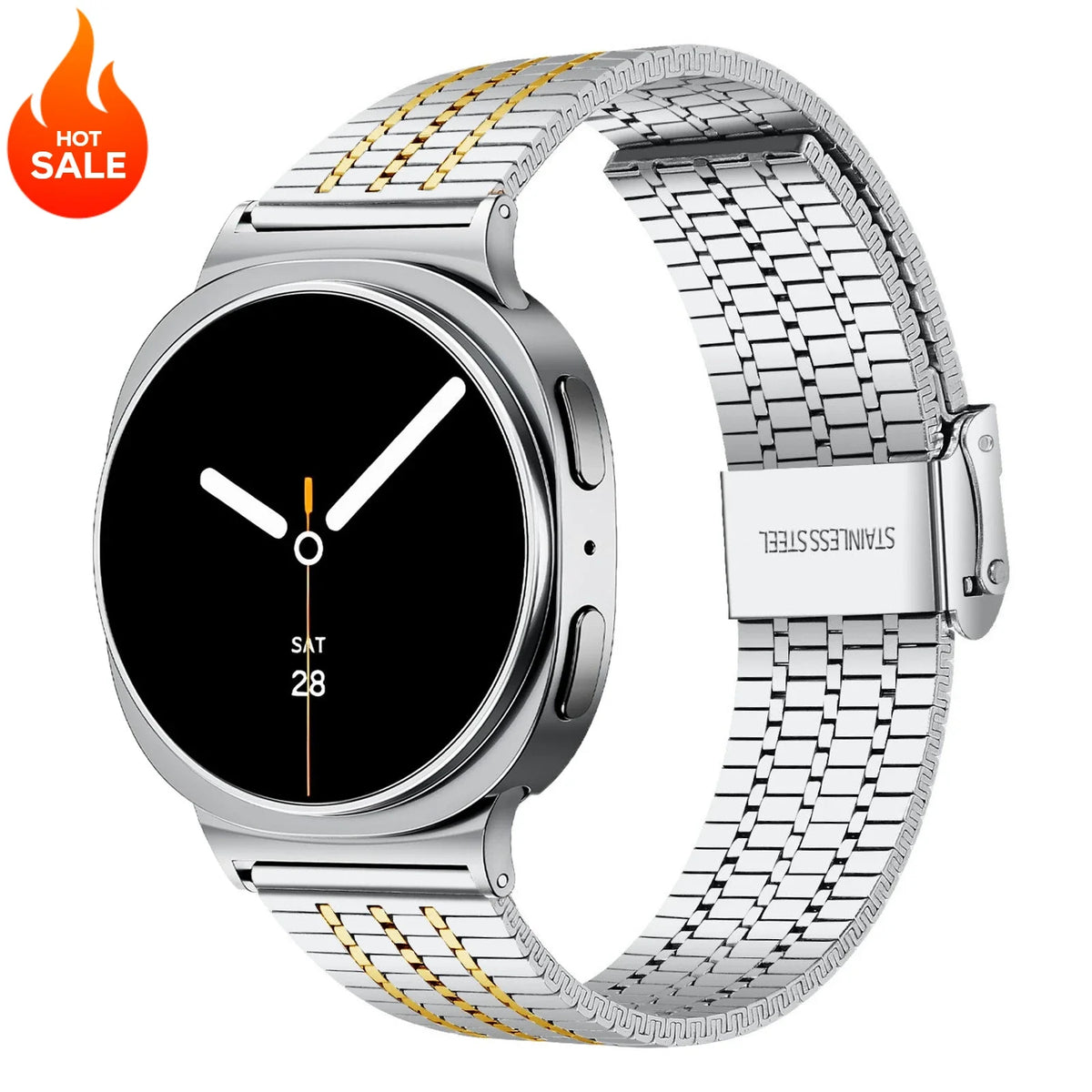 Stainless Steel Metal Band for Samsung Galaxy Watch 9 & 8 40mm 44mm & Classic 46mm | Ultra 2024 2025 47mm