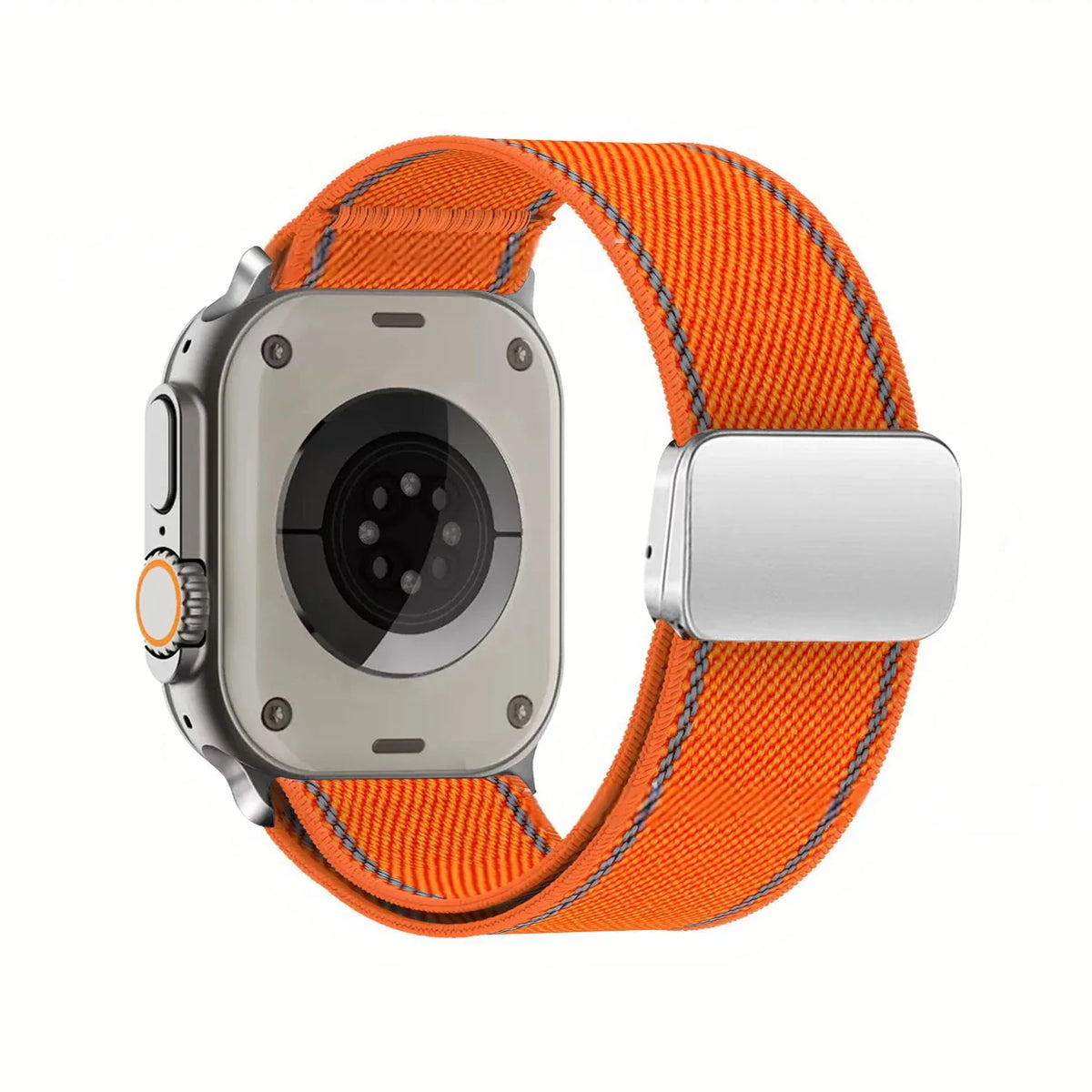 Nylon Strap with Metal Magnetic Buckle for Apple Watch Ultra 3/2/1 49mm – Series 11/10/9/8/7/6/SE 46/45/44/42mm